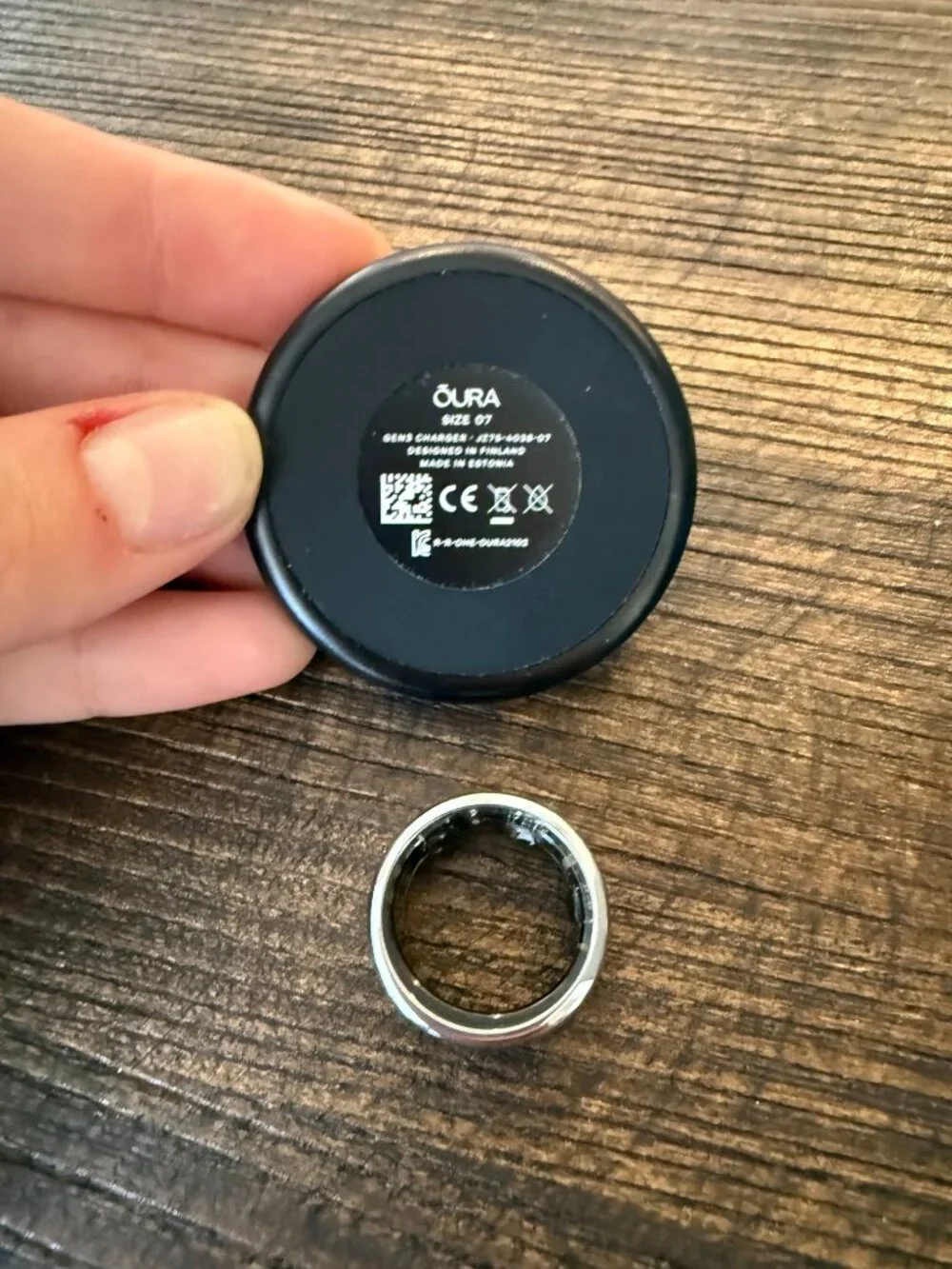 Oura Ring Gen3 Horizon — Silver — Size 7